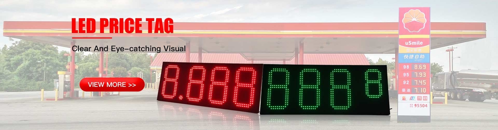 Kalite LED Gaz Fiyat İşaretleri Açık Fabrika