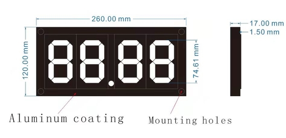 Combination Digital 7 Segment Display Panel Price Display Board 260*120*17mm
